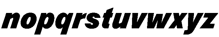 Monument HeavyItalic Font LOWERCASE