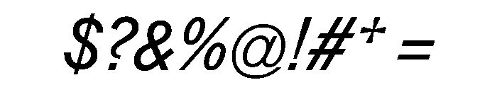 Monument Italic Font OTHER CHARS
