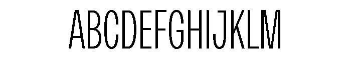 Monument Light Condensed Extended 2 Font UPPERCASE
