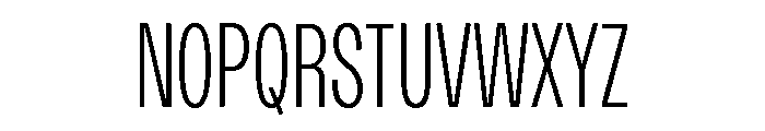 Monument Light Condensed Extended Font UPPERCASE