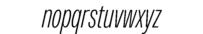 Monument Light Condensed Font LOWERCASE