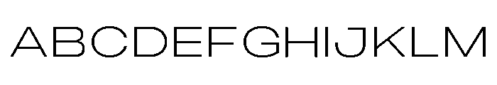 Monument Light Extended 2 Font UPPERCASE