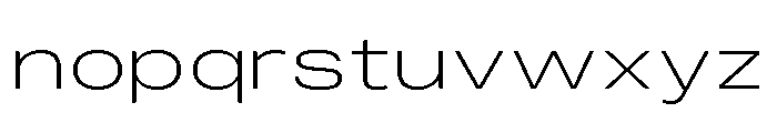Monument Light Extended 2 Font LOWERCASE