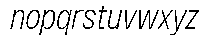 Monument Light Narrow 3 Font LOWERCASE