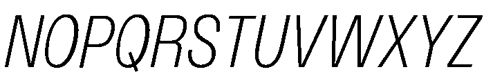 Monument Light Narrow Font UPPERCASE