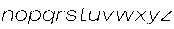 Monument Light Wide 2 Font LOWERCASE