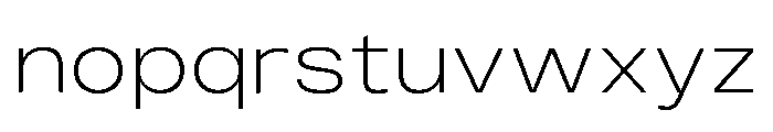 Monument Light Wide Extended 2 Font LOWERCASE