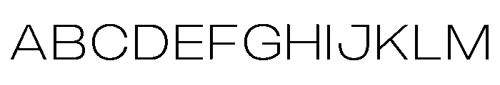 Monument Light Wide Extended Font UPPERCASE