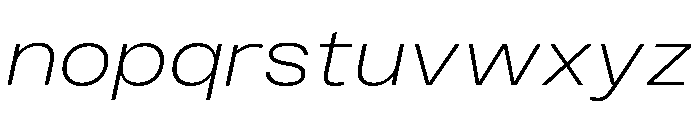 Monument Light Wide Font LOWERCASE