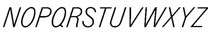 Monument LightItalic Font UPPERCASE
