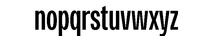 Monument Medium Condensed Extended Font LOWERCASE