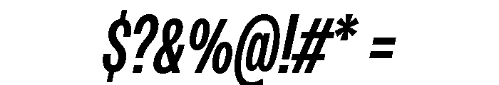 Monument Medium Condensed Font OTHER CHARS