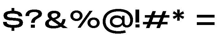 Monument Medium Extended 2 Font OTHER CHARS