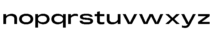 Monument Medium Extended 2 Font LOWERCASE