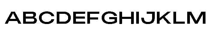 Monument Medium Extended Font UPPERCASE