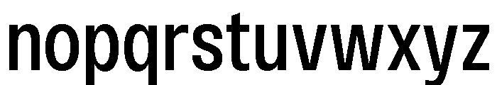 Monument Medium Narrow Extended Font LOWERCASE