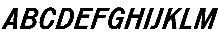 Monument MediumItalic Font UPPERCASE