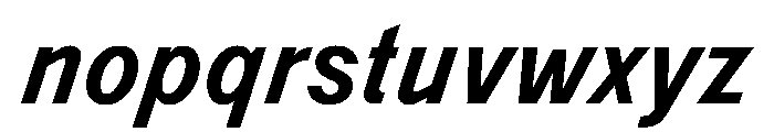 Monument MediumItalic Font LOWERCASE