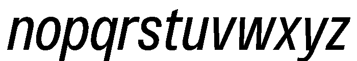 Monument Narrow 2 Font LOWERCASE