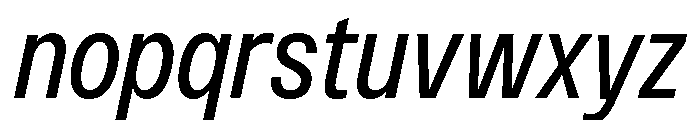 Monument Narrow Font LOWERCASE