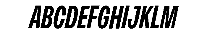 Monument Semibold Condensed 2 Font UPPERCASE