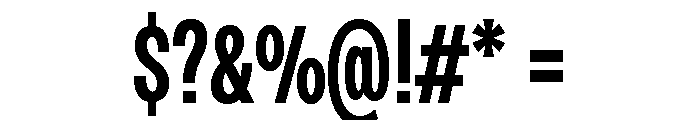 Monument Semibold Condensed Extended Font OTHER CHARS