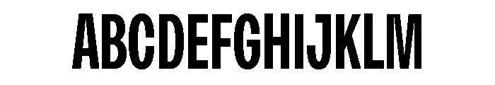 Monument Semibold Condensed Extended Font UPPERCASE