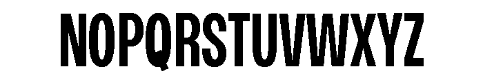 Monument Semibold Condensed Extended Font UPPERCASE