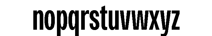 Monument Semibold Condensed Extended Font LOWERCASE