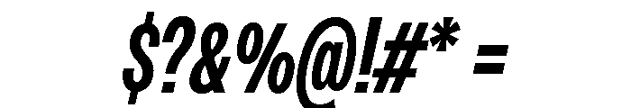 Monument Semibold Condensed Font OTHER CHARS