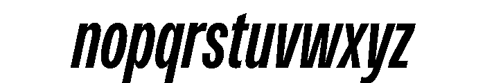 Monument Semibold Condensed Font LOWERCASE