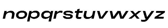 Monument Semibold Extended 2 Alt2 Font LOWERCASE