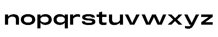 Monument Semibold Extended 2 Font LOWERCASE