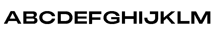 Monument Semibold Extended Font UPPERCASE