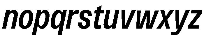 Monument Semibold Narrow 2 Font LOWERCASE