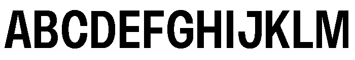 Monument Semibold Narrow Extended Font UPPERCASE