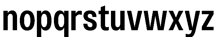 Monument Semibold Narrow Extended Font LOWERCASE