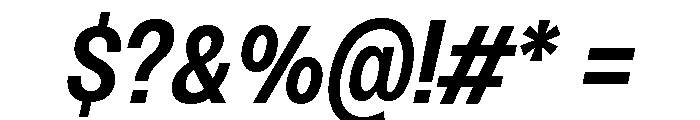 Monument Semibold Narrow Font OTHER CHARS