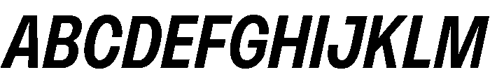 Monument Semibold Narrow Font UPPERCASE