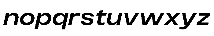 Monument Semibold Wide 2 Font LOWERCASE