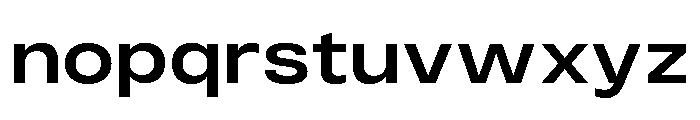 Monument Semibold Wide Extended 2 Font LOWERCASE
