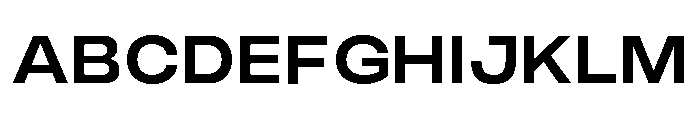 Monument Semibold Wide Extended Font UPPERCASE