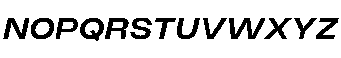 Monument Semibold Wide Font UPPERCASE