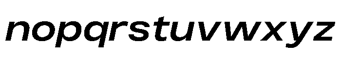 Monument Semibold Wide Font LOWERCASE