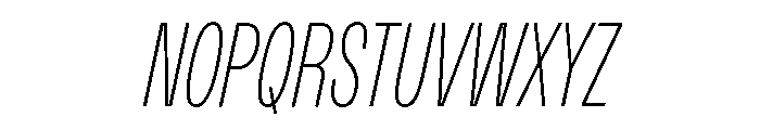 Monument Thin Condensed 2 Font UPPERCASE