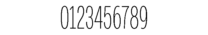 Monument Thin Condensed Extended Font OTHER CHARS