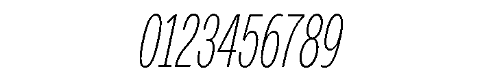 Monument Thin Condensed Font OTHER CHARS
