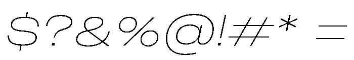 Monument Thin Extended 2 Alt2 Font OTHER CHARS
