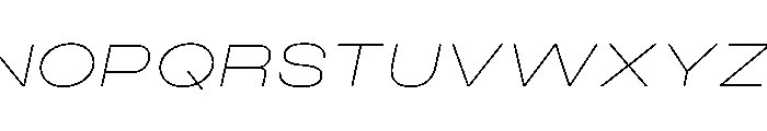 Monument Thin Extended 2 Alt2 Font UPPERCASE