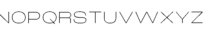 Monument Thin Extended 2 Font UPPERCASE